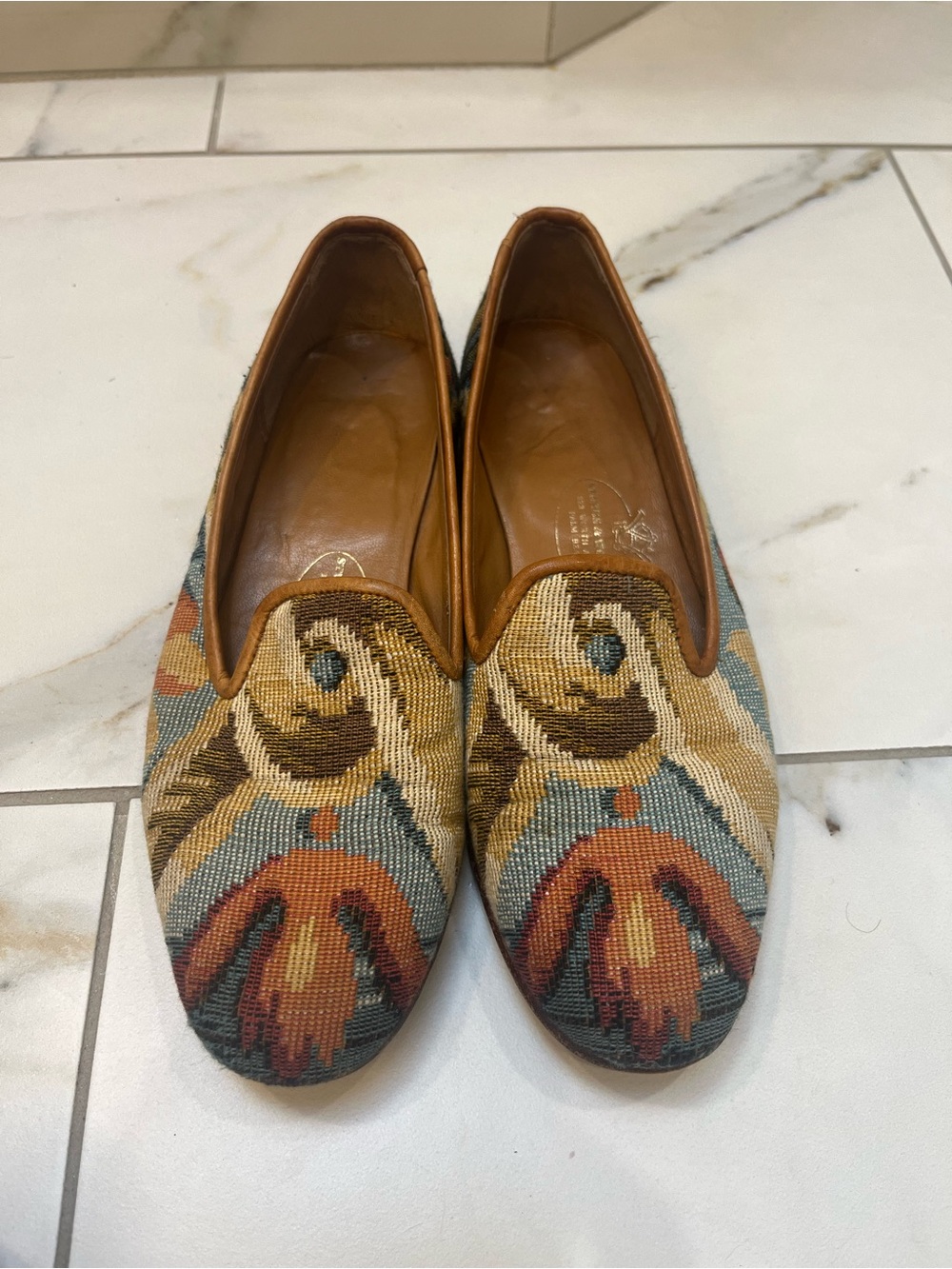 Stubbs & Wootton Tapestry Loafers size 6.5